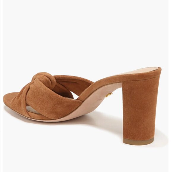 NWOB NEW Veronica Beard Ganita Sandal Block Knotted Suede Heel 9 - Picture 5 of 12
